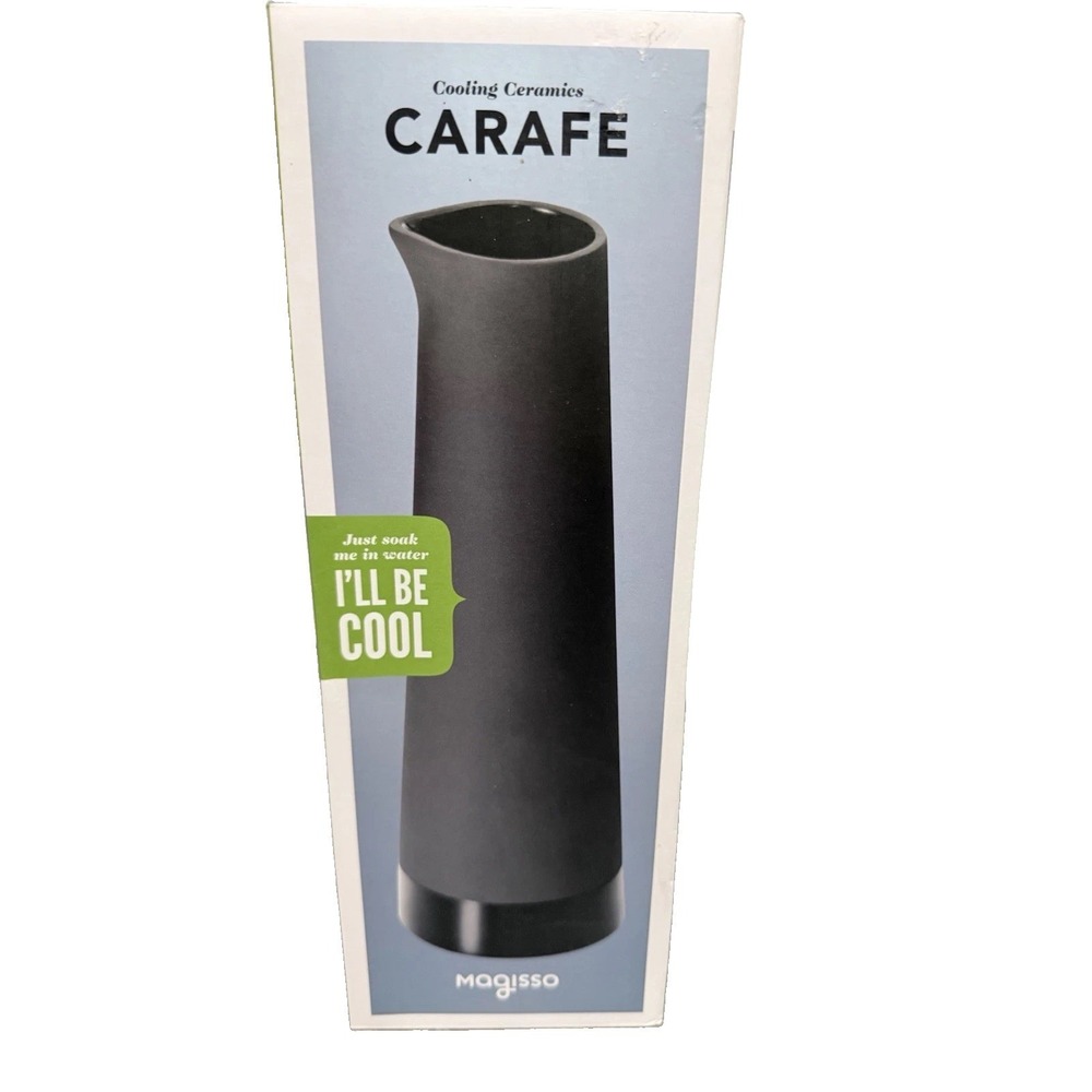 Magisso Cooling Ceramics Wine Cooler By Simon Stevens-Self Cooling Ceramic-Black